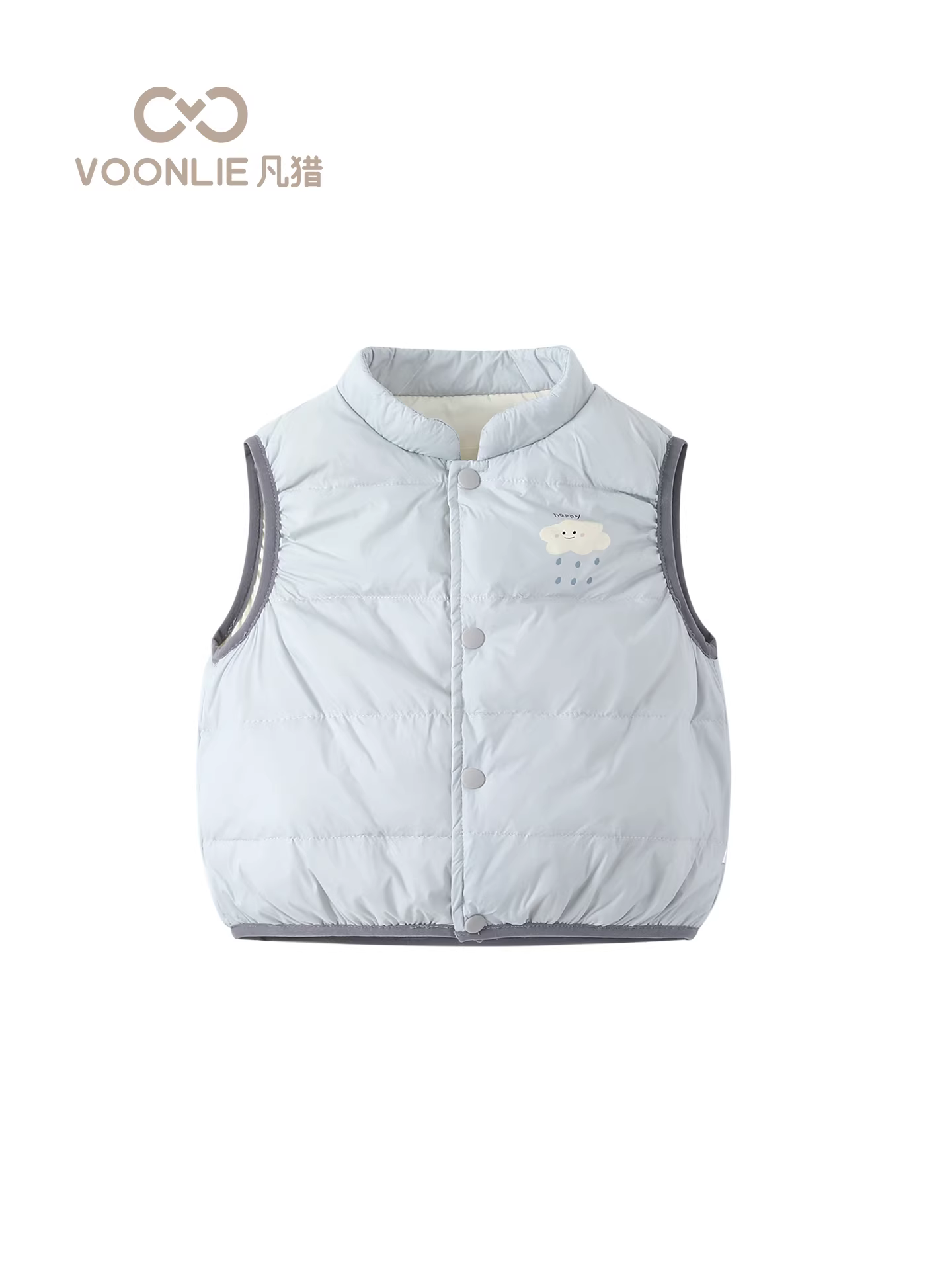 Áo phao bé trai mùa đông 2025 kiểu dáng mới thời trang unisex áo ấm cho bé sơ sinh áo khoác không tay