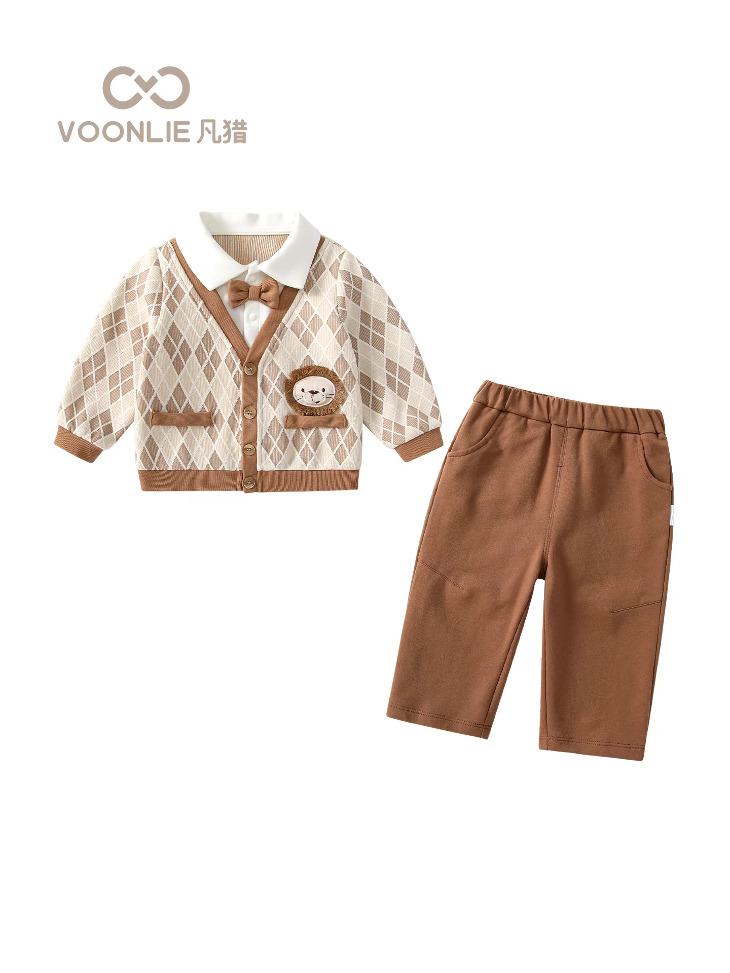 Trang phục mùa thu cho bé trai, quần áo trẻ em sành điệu và thời trang, bộ áo khoác và quần hai mảnh cho bé trai đẹp trai, hợp thời trang mùa xuân và mùa thu.