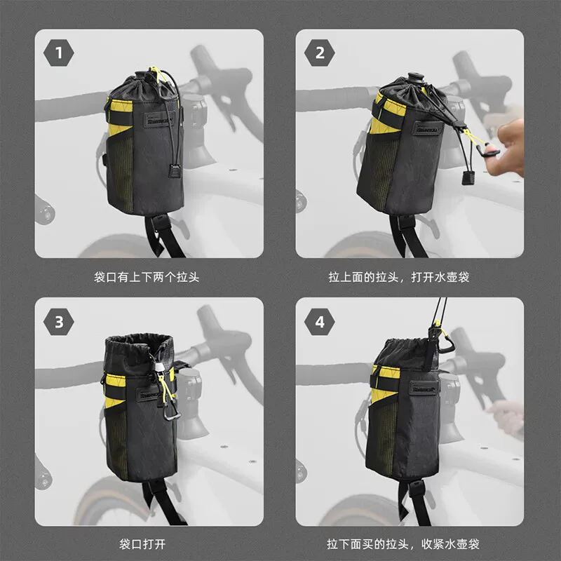 Túi đựng bình nước xe đạp, túi yên xe, túi xe đạp leo núi, dòng Rhino Wilderness của Rhinowalk
