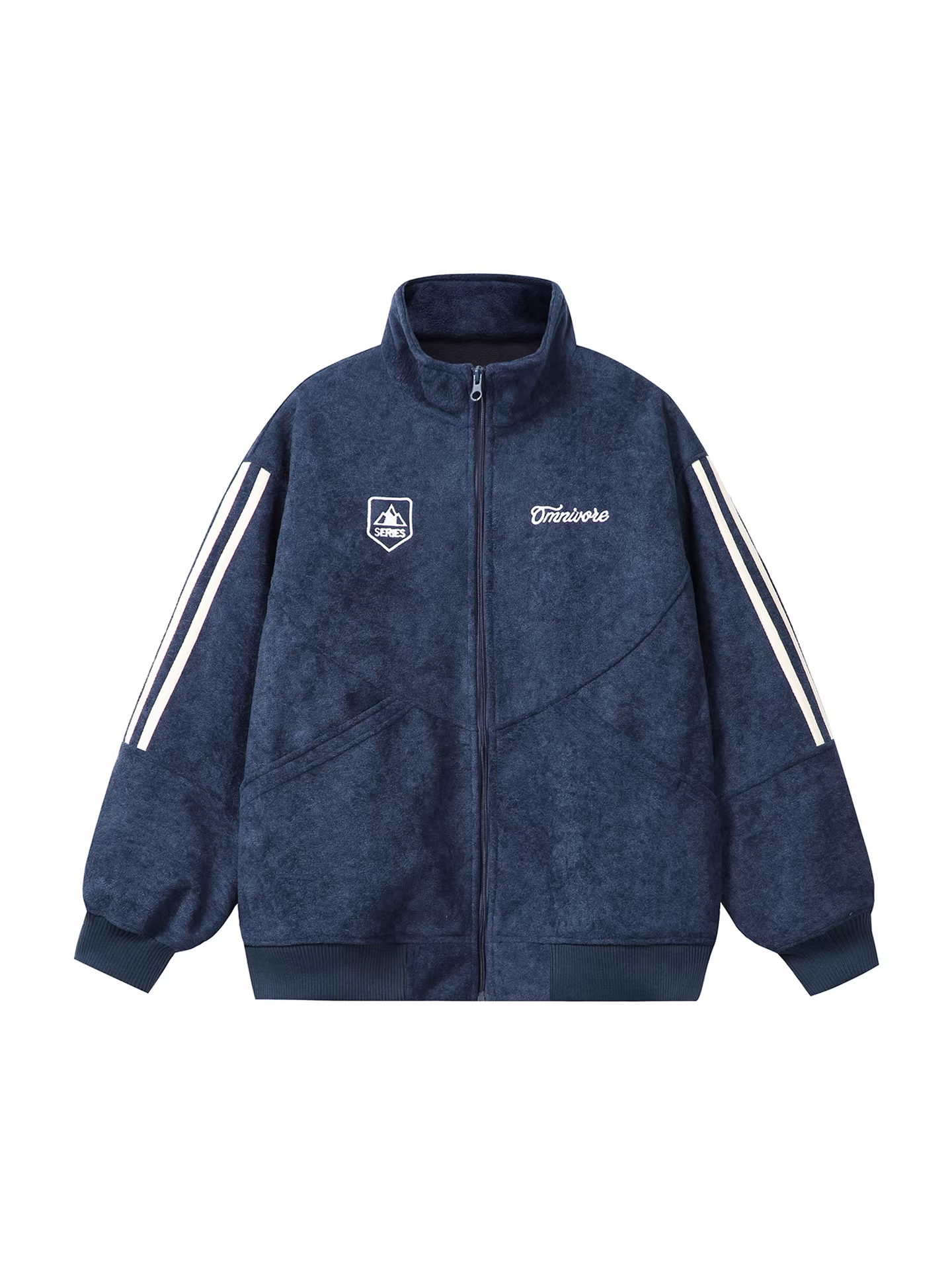 Wukong có sẵn áo khoác cotton cổ đứng thêu len cừu kiểu Mỹ thời thượng dành cho nam, áo khoác cotton rộng rãi và đa năng dành cho cặp đôi mùa đông.