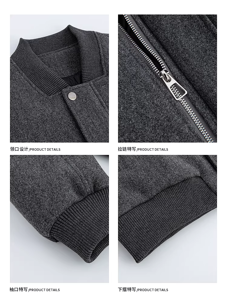 Áo khoác len dày mùa đông 90% lông vũ trắng của Ngộ Không dành cho nam, phong cách cổ điển, sang trọng, kiểu dáng gọn gàng.