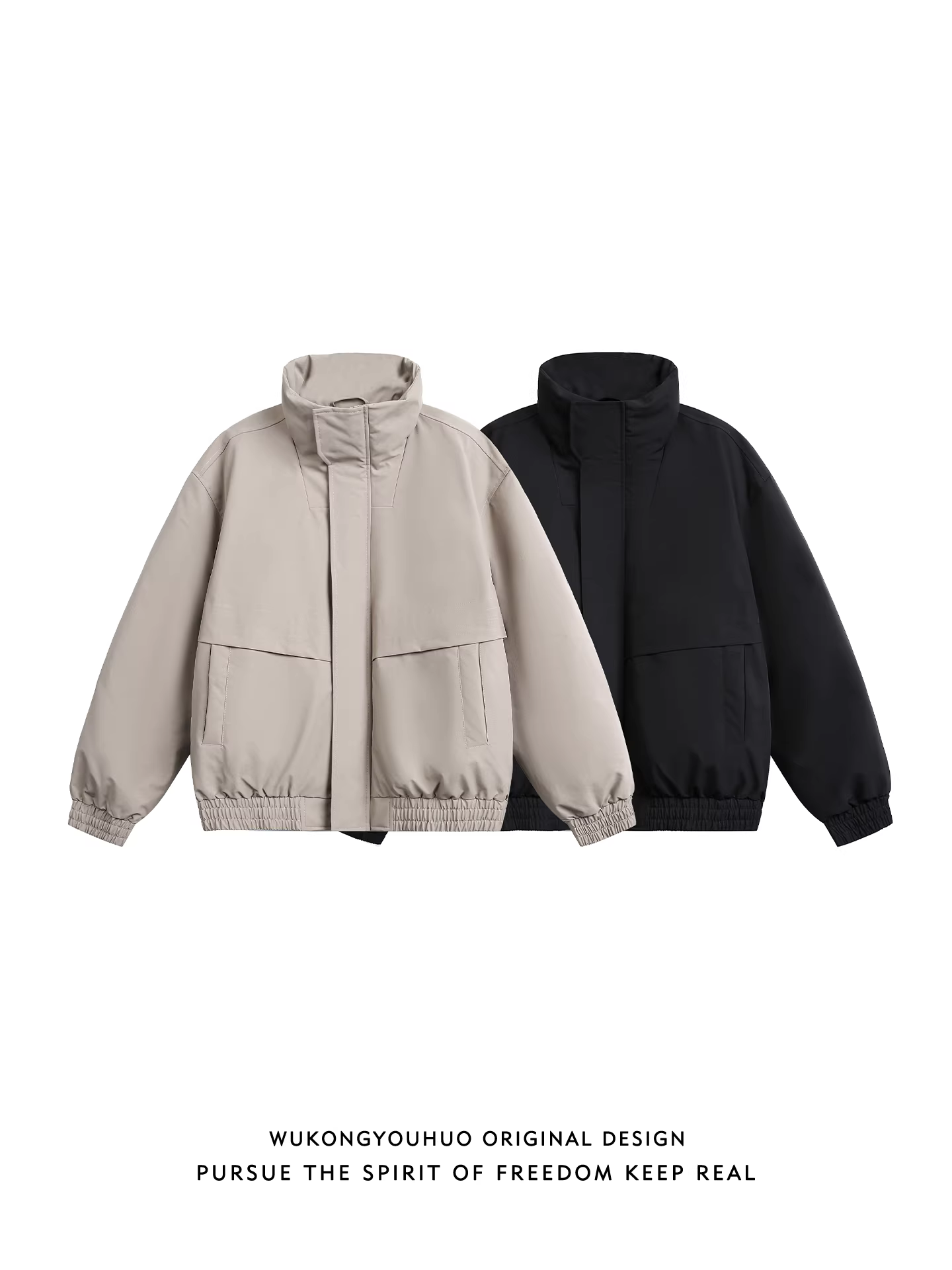Wukong có sẵn áo khoác phao cổ đứng ba lớp chống thấm mùa đông dành cho nam, thương hiệu thời thượng, 90% lông vịt trắng, áo khoác giữ ấm và chống lạnh cho cặp đôi.