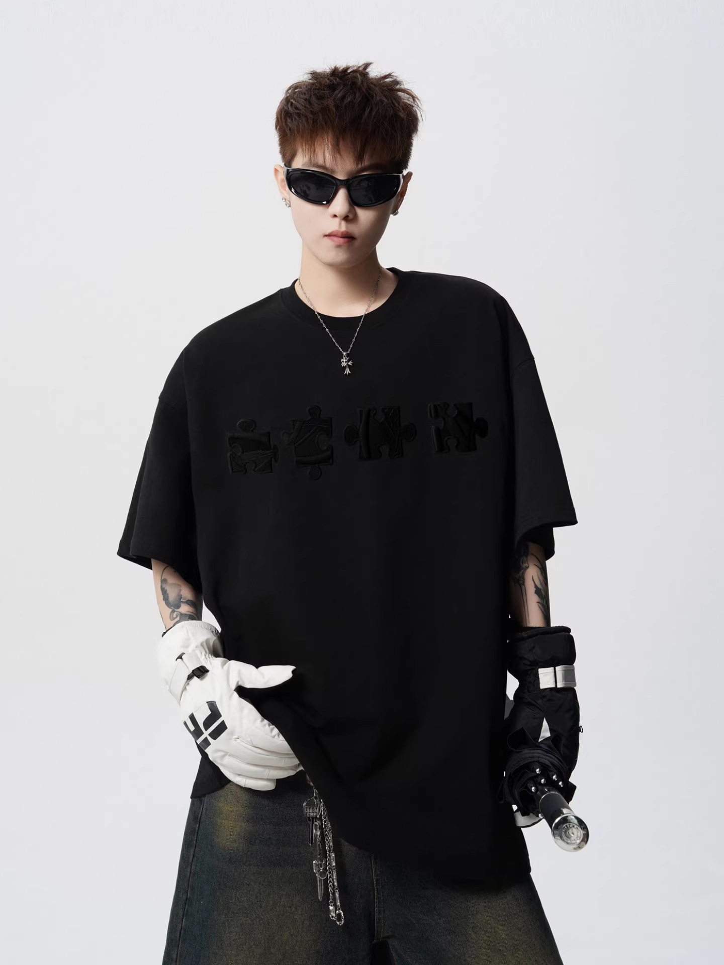 Wukong có sẵn áo thun nam tay ngắn kiểu dáng ghép mảnh theo phong cách Mỹ thời thượng, dáng rộng mặc mùa hè, áo chất liệu dày dặn đa năng dành cho các cặp đôi.