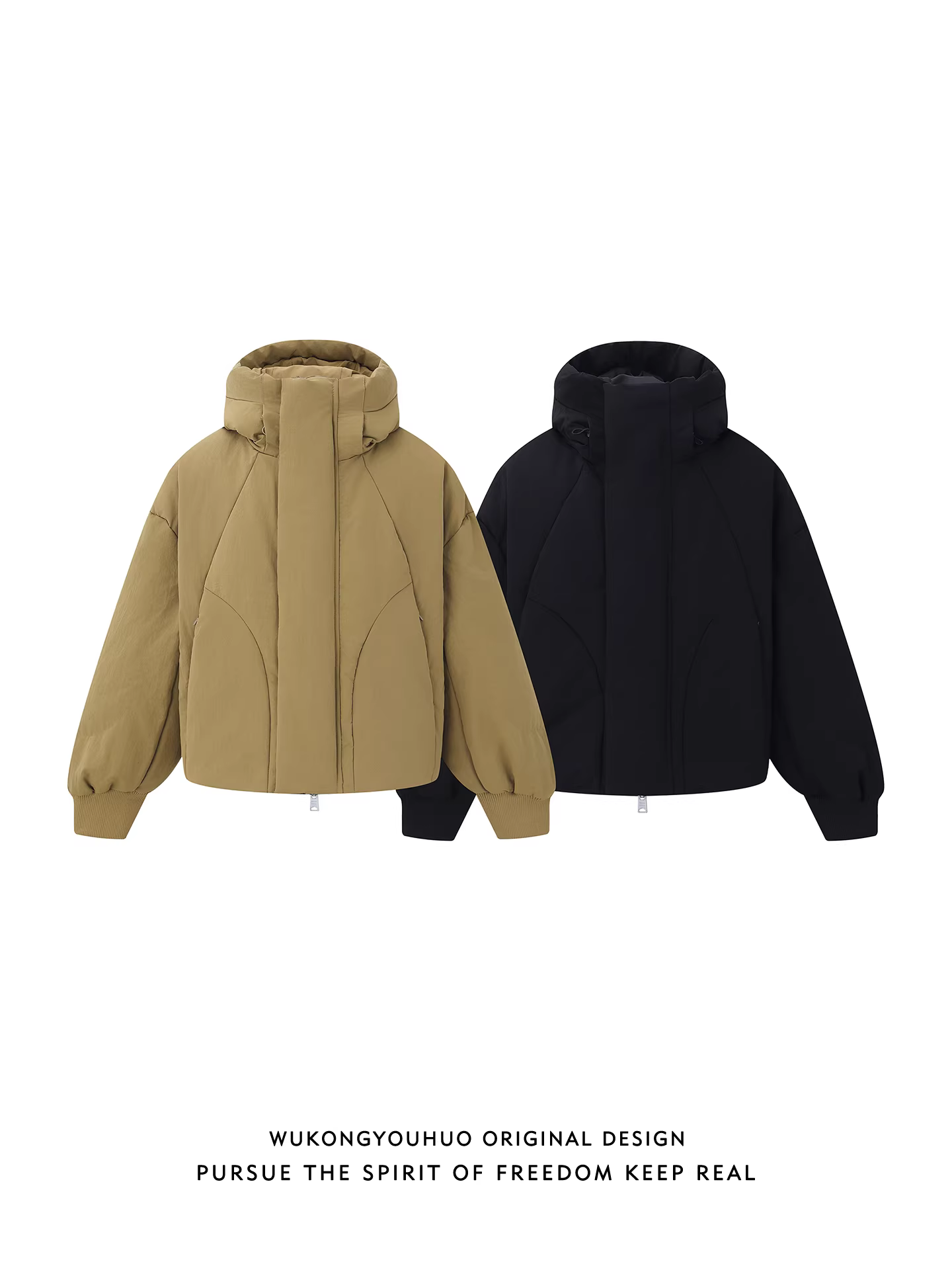 Áo khoác phao có mũ trùm đầu mùa đông 90% lông vũ trắng dành cho nam của Wukong, kiểu dáng cổ điển hợp thời trang, dày dặn và ấm áp.