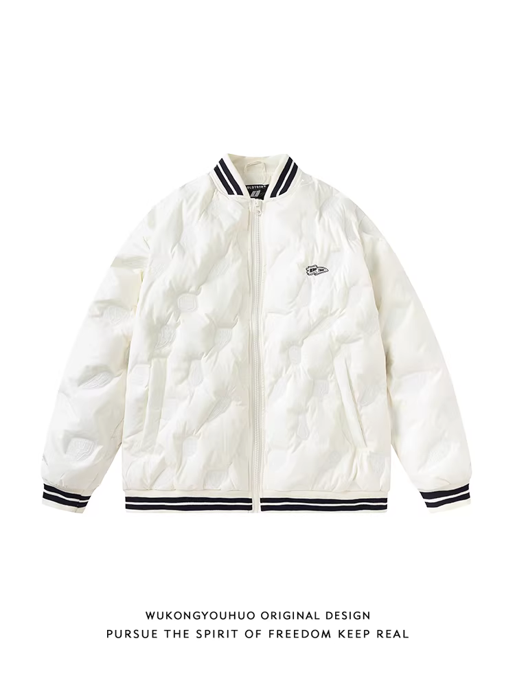 Wukong có sẵn áo khoác phao nhẹ, kiểu dáng cổ điển thời thượng, 90% lông vũ dành cho nam, áo khoác cotton ấm áp, rộng rãi, đa năng dành cho cặp đôi mùa đông.