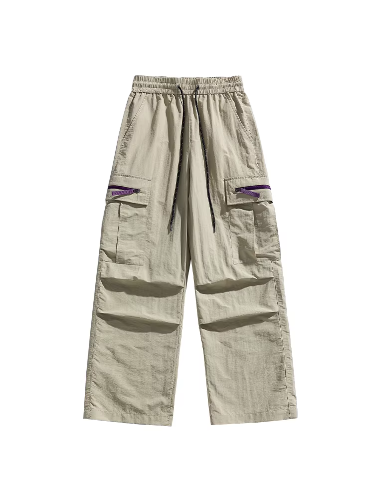 Ngộ Không có sẵn quần thể thao nhanh khô kiểu leo núi ngoài trời dành cho nam, quần cargo lính dù xếp ly phong cách thời trang đa năng.