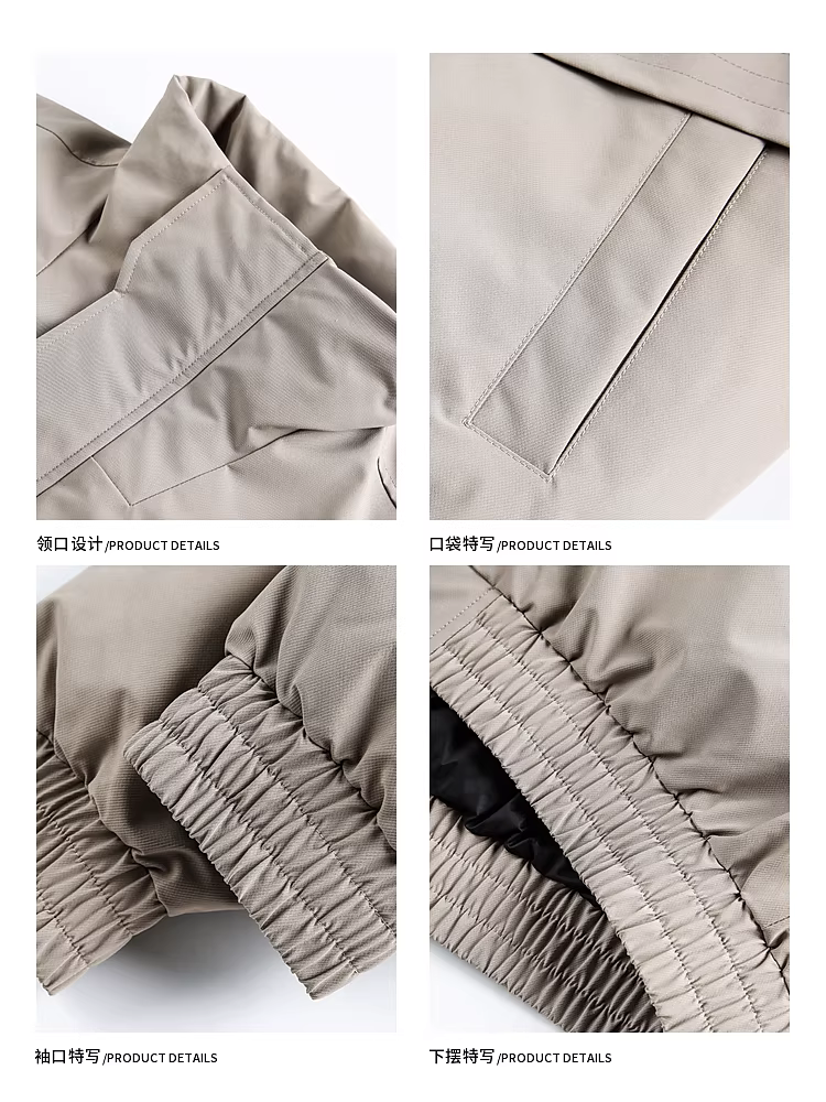 Wukong có sẵn áo khoác phao cổ đứng ba lớp chống thấm mùa đông dành cho nam, thương hiệu thời thượng, 90% lông vịt trắng, áo khoác giữ ấm và chống lạnh cho cặp đôi.