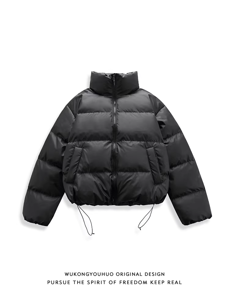Áo khoác phao ngắn mùa đông 90% lông vũ trắng của Wukong dành cho nam, mẫu thời trang 2025, áo khoác đôi ấm áp dày dặn, chất liệu bông.