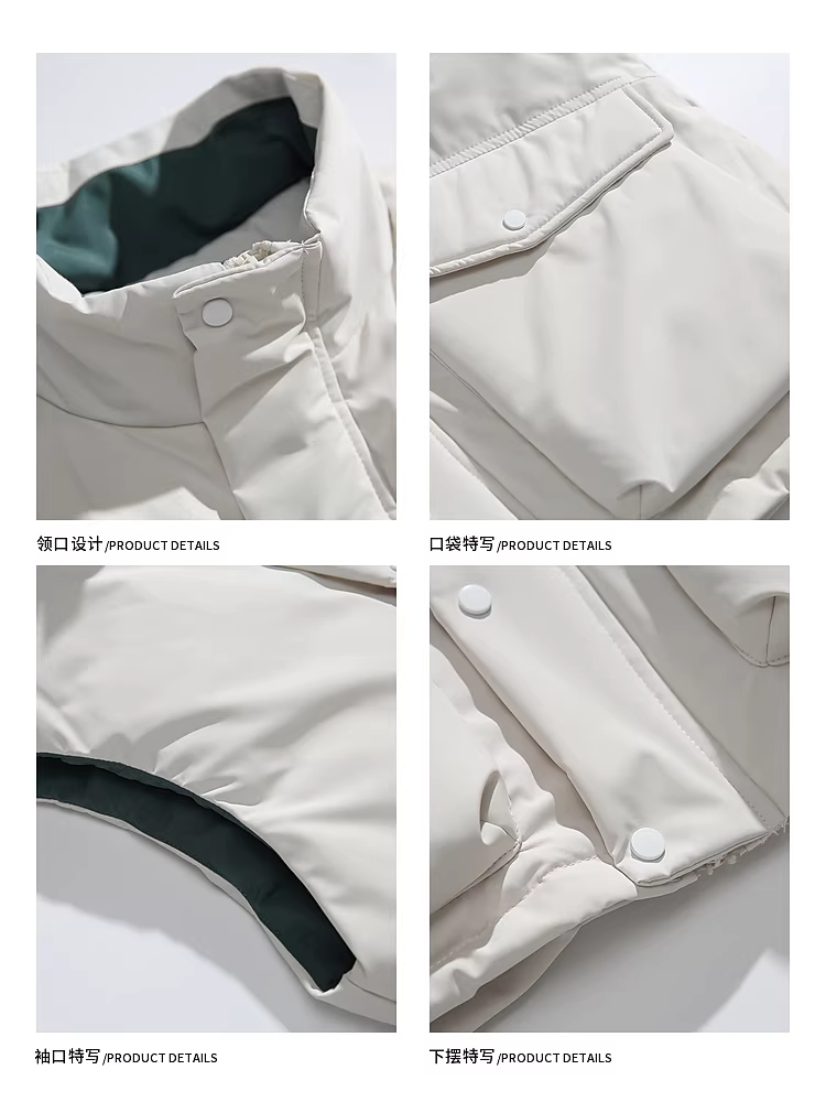 Wukong có sẵn áo vest lông vũ trắng 90% kiểu Mỹ nhiều túi, áo khoác ngoài ấm áp thời trang mùa đông dành cho nam.