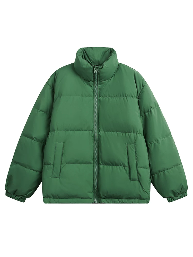 Áo khoác phao cổ đứng mùa đông thời thượng thương hiệu cơ bản 90% lông vũ trắng của Ngộ Không dành cho nam, áo khoác cotton đa năng ấm áp kiểu retro dành cho cặp đôi.