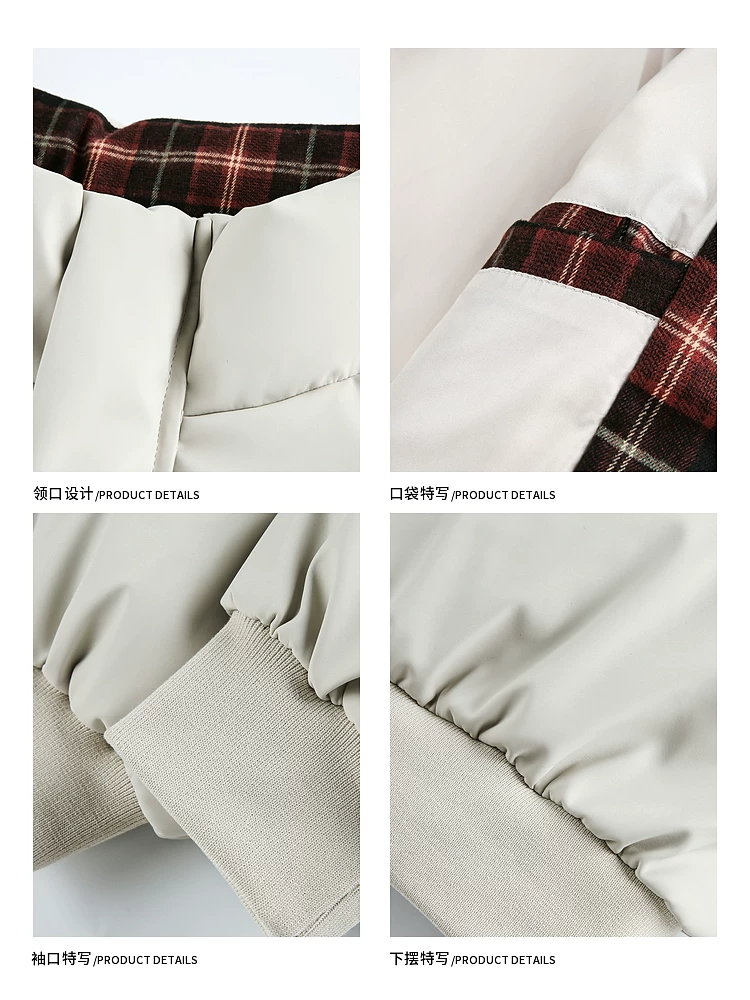 Wukong có sẵn áo khoác cotton dày cổ đứng thời trang mùa đông dành cho nam, kiểu dáng rộng theo phong cách Mỹ, áo khoác phao đa năng ấm áp dành cho cặp đôi.