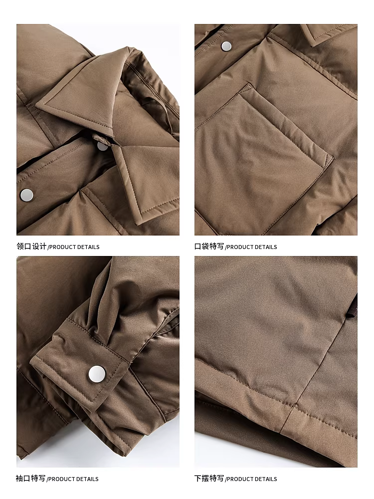 Wukong có sẵn áo khoác lông vũ mùa đông 90% lông vịt trắng, chống thấm nước, nhẹ, cổ lật dành cho nam, áo khoác ấm áp đa năng, hợp thời trang, dành cho cặp đôi.