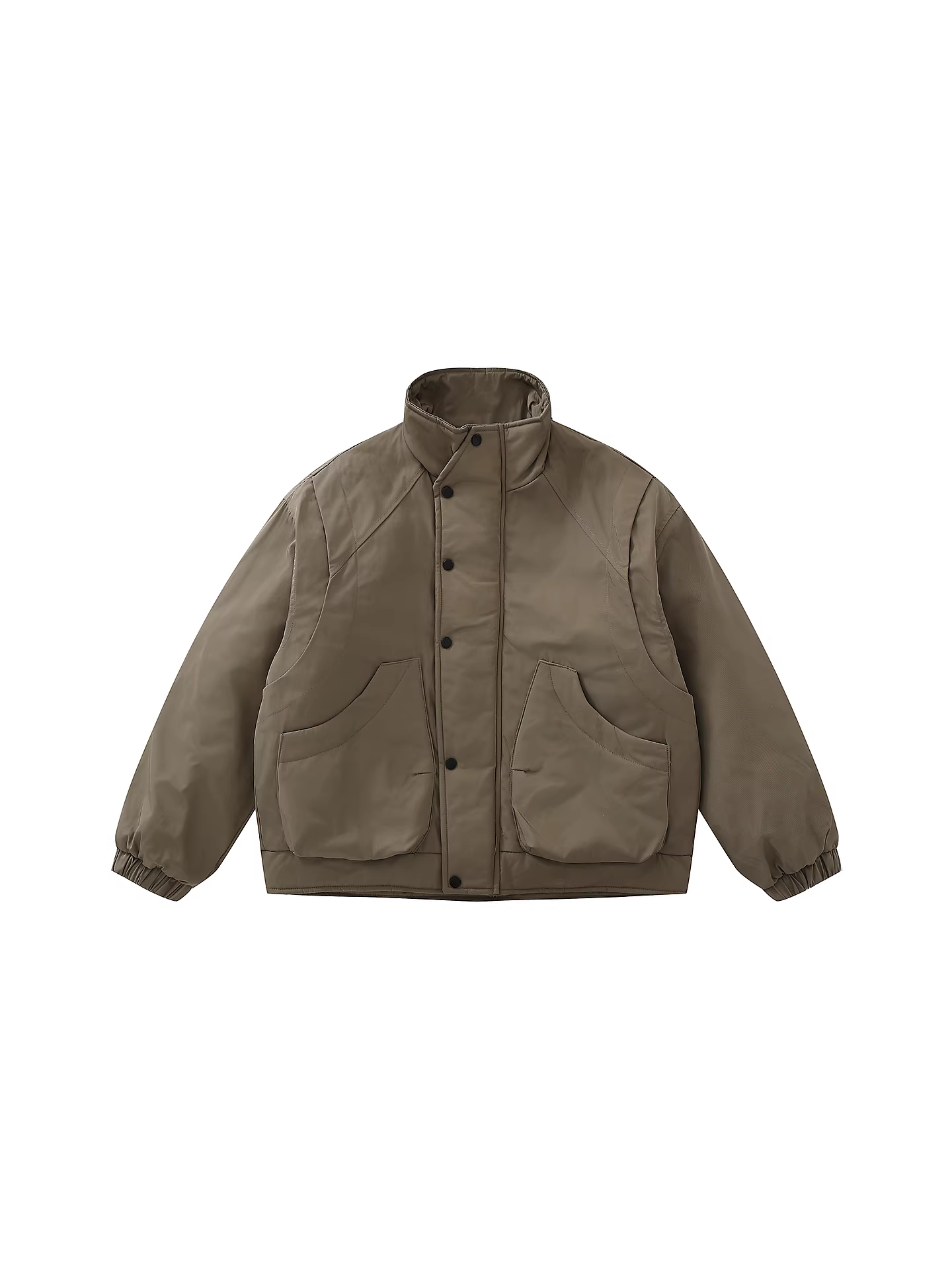 Wukong có sẵn áo khoác cotton cổ đứng, túi vá kiểu Nhật cổ điển dành cho nam và nữ, thương hiệu thời thượng, dáng rộng, có lớp lót, dày dặn, ấm áp.