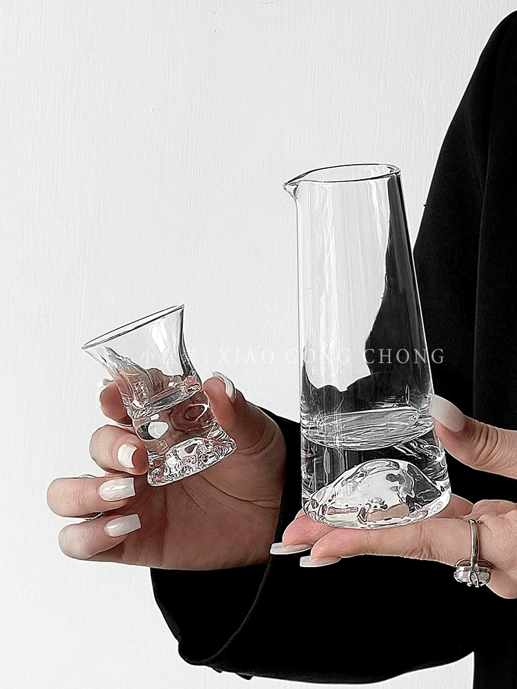 Bộ dụng cụ rót rượu Guanshan, bình rót rượu ngoại và rượu vang đỏ, bình rót rượu bằng thủy tinh dùng trong gia đình, cốc đong, bình rượu, bình đựng rượu, bộ rượu vang
