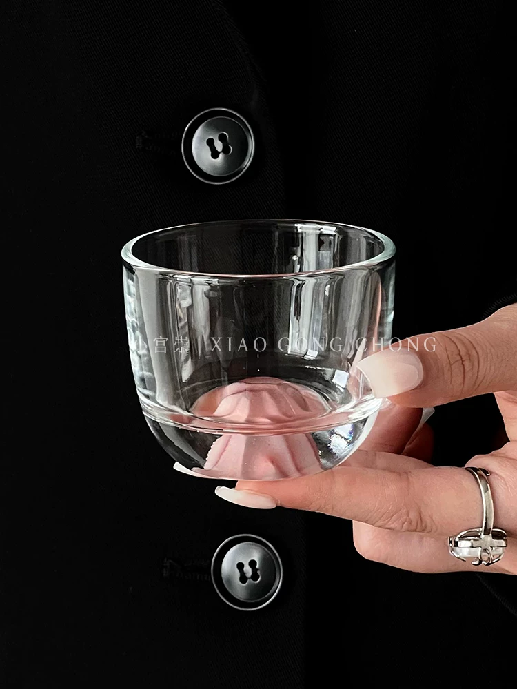 Cốc ngắm cảnh núi kiểu Trung Hoa, cốc chủ màu hồng, cốc trà thủy tinh, cốc trà cá nhân, cốc trà kung fu gia dụng, cốc nhỏ