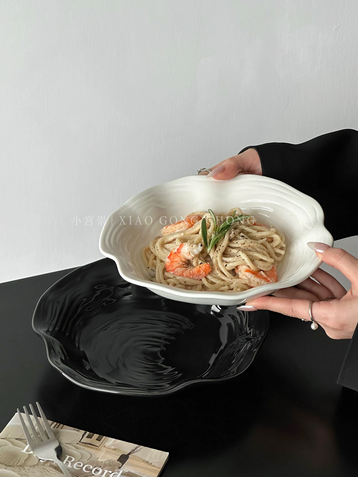 Đĩa sứ cao cấp kiểu dáng sáng tạo, đĩa mì, đĩa sâu lòng, đĩa ăn kiểu Tây, bát salad trái cây, bát sữa chua