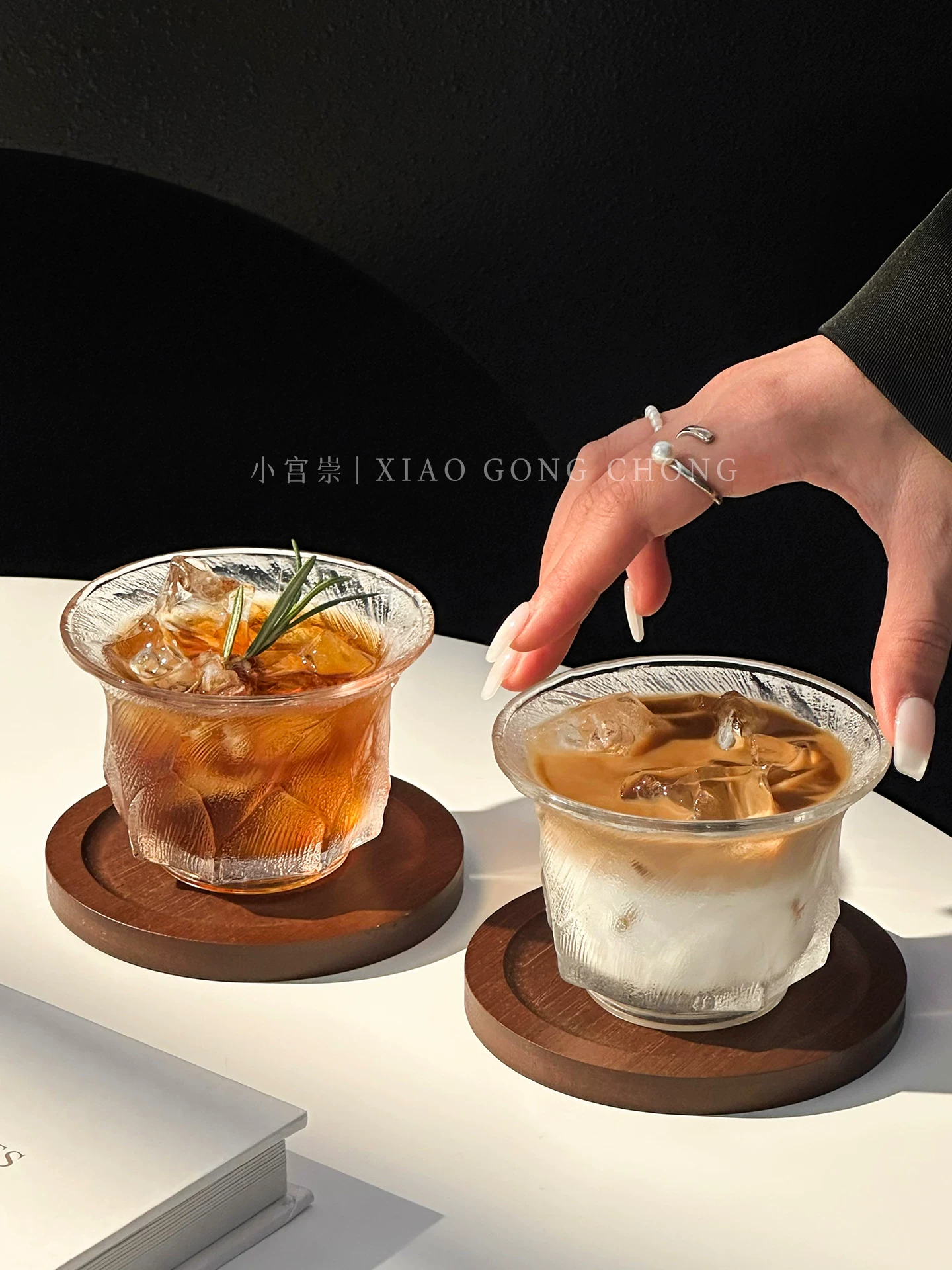 Ly cà phê đá kiểu cổ điển, ly đá cao cấp, ly latte đá Mỹ, ly uống nước lạnh gia dụng, ly nước ép