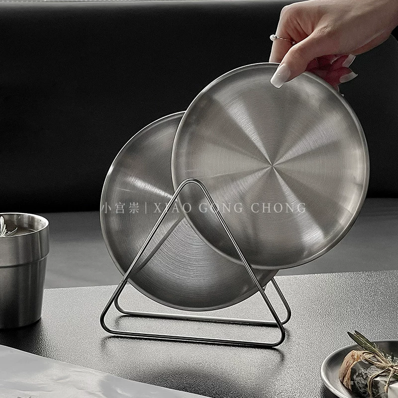 Món tráng miệng xứng đáng được đăng lên Instagram Đĩa thép không gỉ Đĩa bánh kiểu Hàn Quốc Đĩa ăn nhẹ Đĩa ăn tối Đĩa xương Đĩa bánh mì nướng Đĩa trái cây