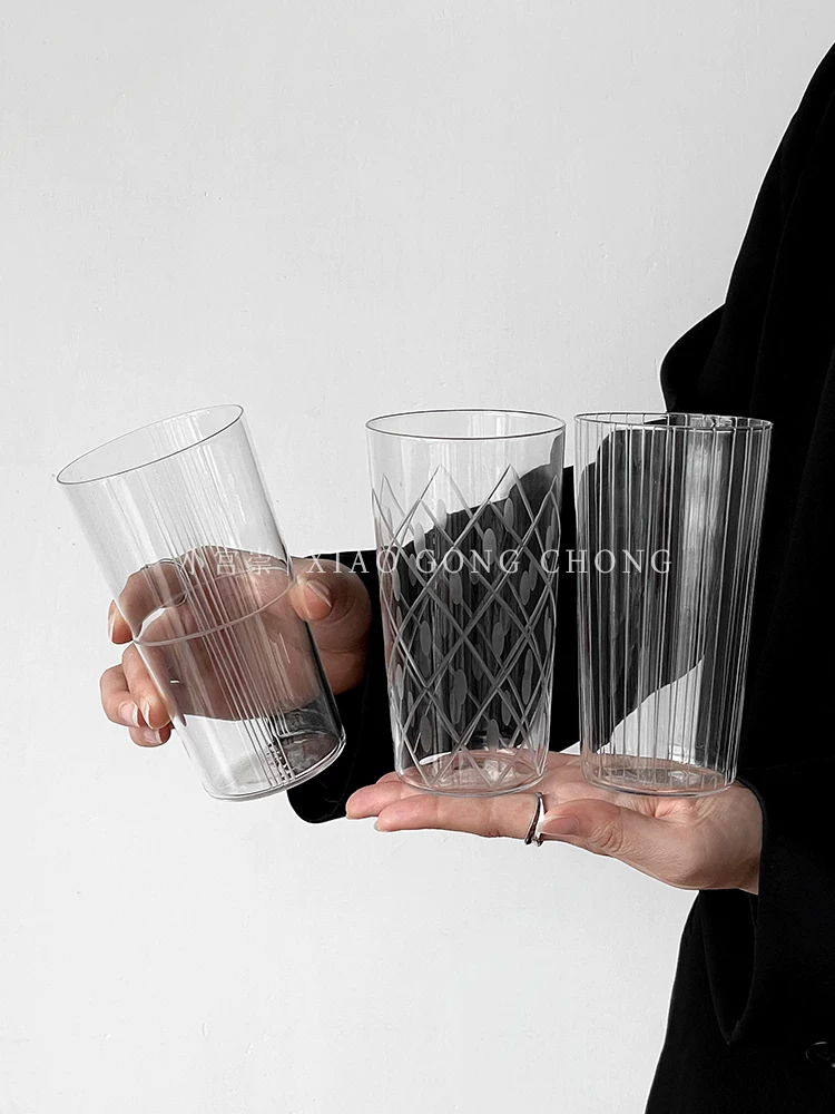 Cốc thủy tinh siêu mỏng kiểu Nhật Kimura, cốc nước khắc tay, cốc bia, cốc cocktail, cốc rượu gia dụng, ly highball