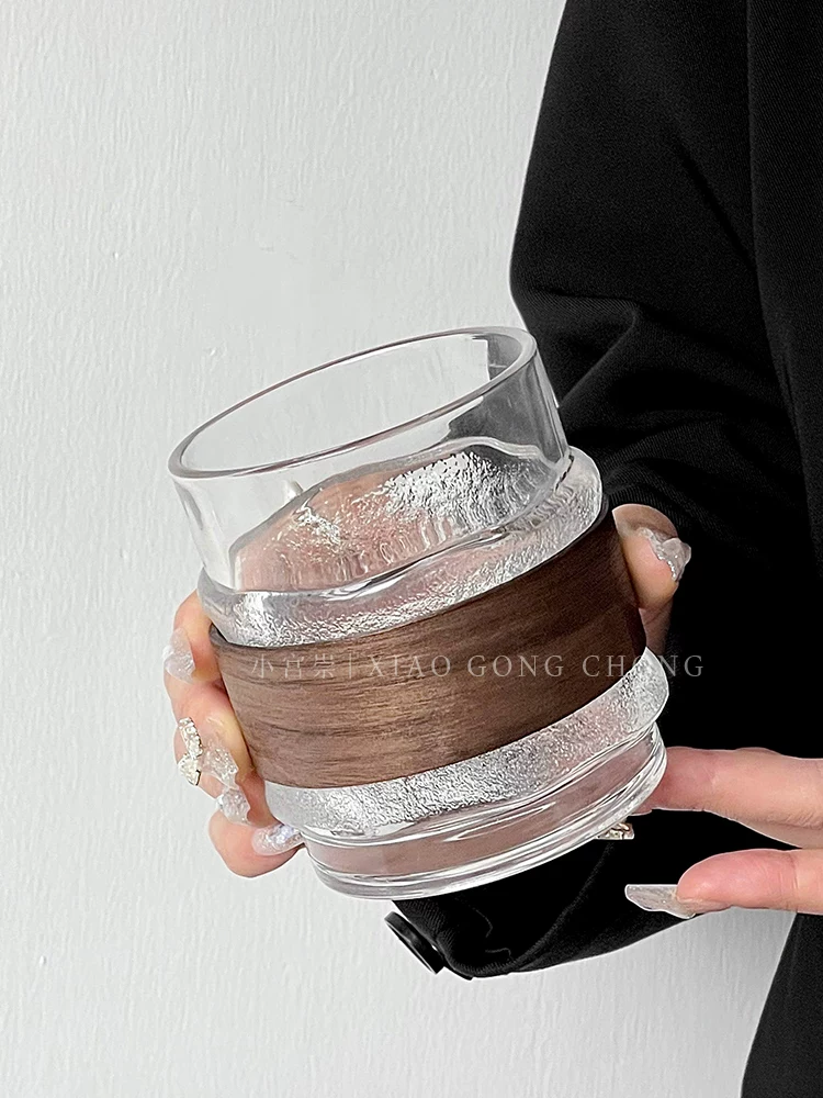 Ly giữ nhiệt tre cao cấp phong cách Ins, chống nóng, treo được, dùng cho cà phê, trà, nước uống lạnh, gia dụng