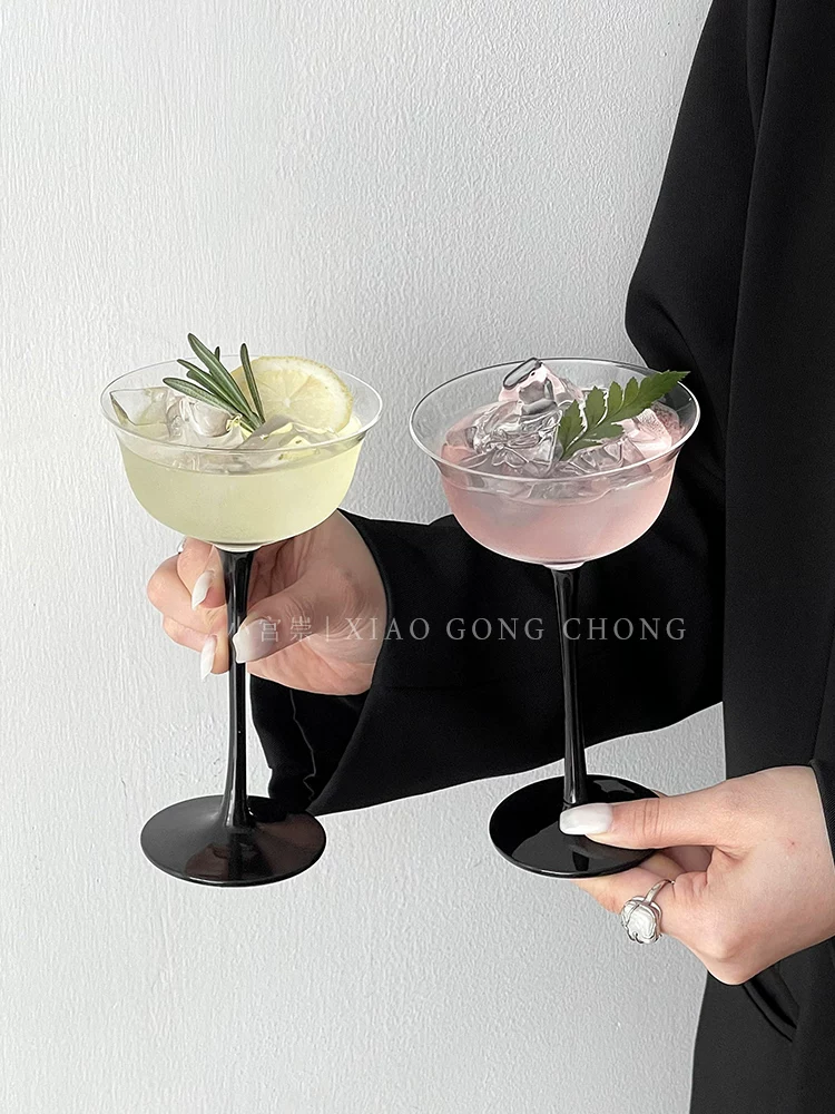 Ly cocktail miệng rộng kiểu Nhật, ly pha chế cao cấp, ly martini, ly sáng tạo dùng trong nhà, ly rượu sâm banh