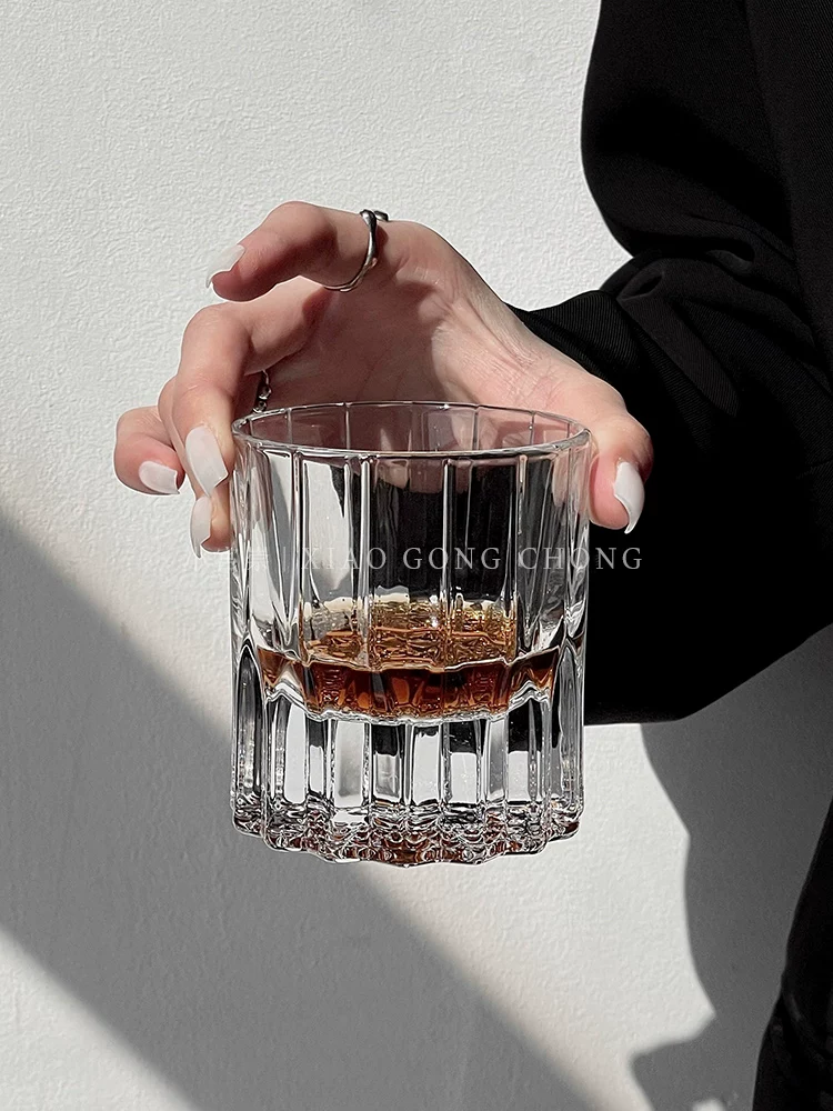 Ly rượu whisky cao cấp kiểu châu Âu dùng trong gia đình, ly rượu pha lê cổ điển, ly bia, ly rượu mạnh, ly khúc côn cầu trên băng