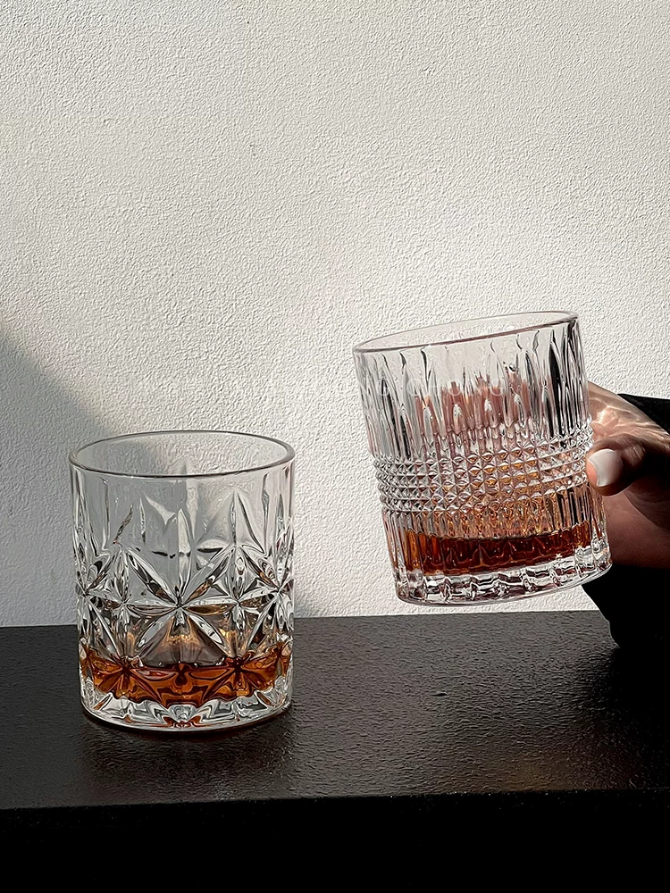 Ly rượu whisky cao cấp, ly rượu pha lê sang trọng nhẹ nhàng, ly bia cao cấp dùng trong gia đình, ly đá viên, ly thủy tinh