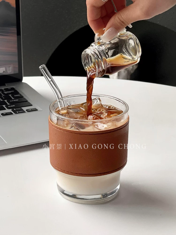 cốc rơm cốc thủy tinh văn phòng cốc uống nước cốc cầm tay tiện dụng dành cho phụ nữ cốc tre thẩm mỹ cao cốc cà phê
