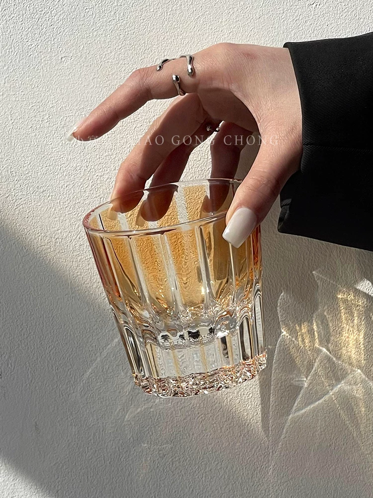 Ly rượu whisky pha lê Edo Kiriko Starburst, dùng trong nhà, quà tặng, hàng cao cấp, kiểu dáng sang trọng nhẹ nhàng