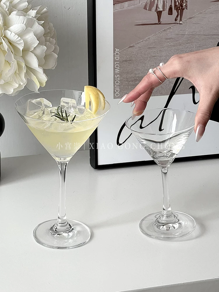 Ly cocktail thủy tinh sáng tạo, ly martini cá nhân hóa, ly uống nước lạnh, ly rượu, ly sâm banh, ly nước ép