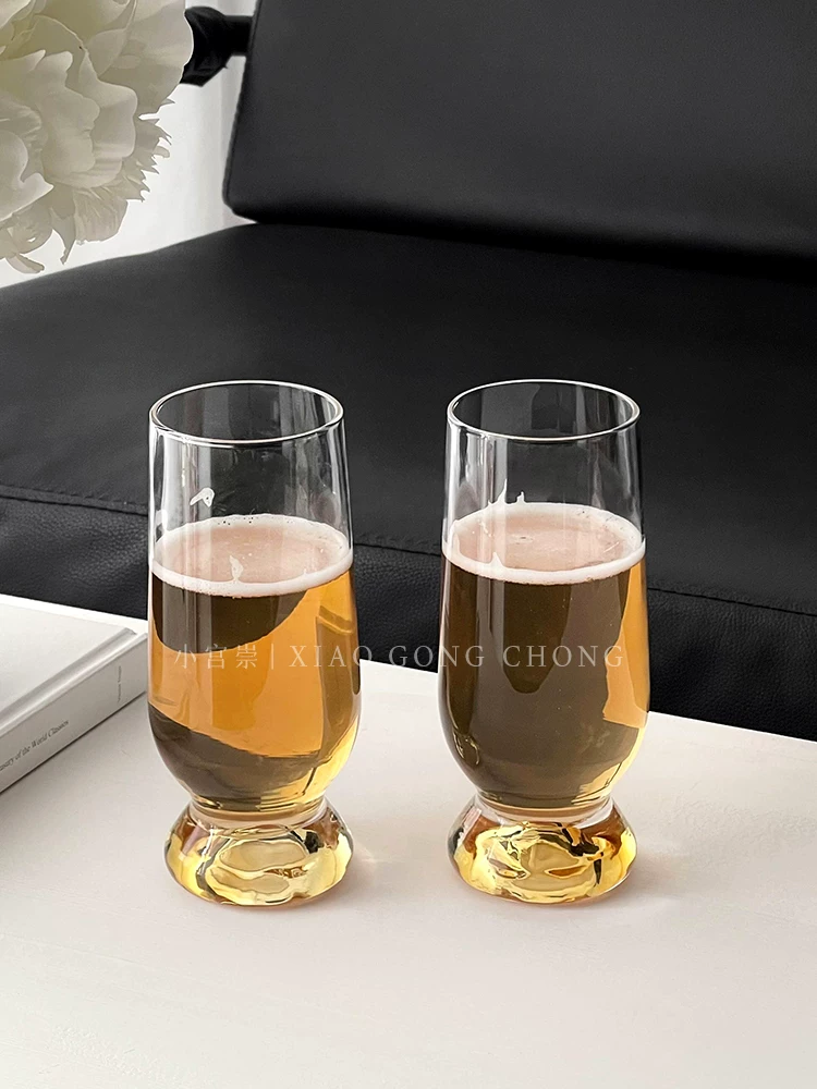 Ly bia pha lê cao cấp, bộ ly bia lúa mạch thủ công cao cấp Jinshan, cốc uống nước lạnh, cốc nước ép