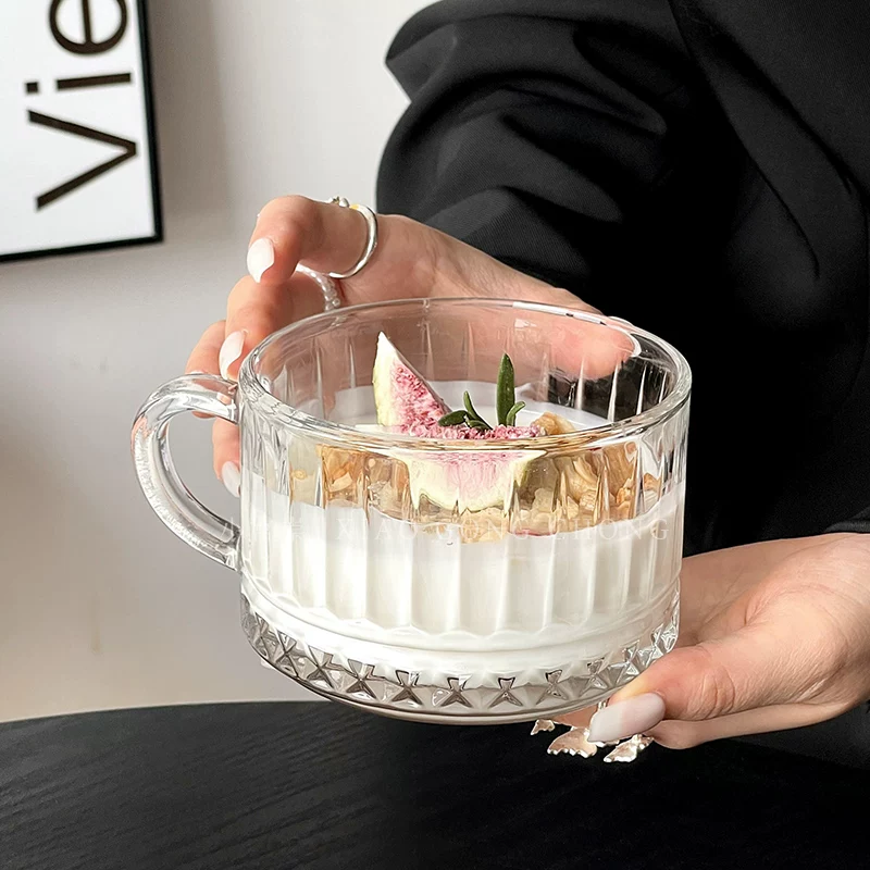 Bát đựng ngũ cốc, kem, sữa chua, pudding, tráng miệng, hoa quả, đồ ăn nhẹ kiểu Instagram, chất liệu thủy tinh cao cấp