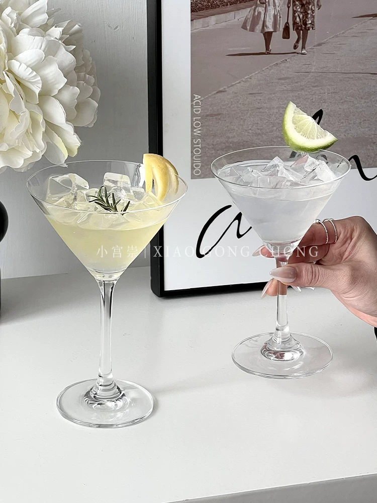 Ly cocktail thủy tinh sáng tạo, ly martini cá nhân hóa, ly uống nước lạnh, ly rượu, ly sâm banh, ly nước ép