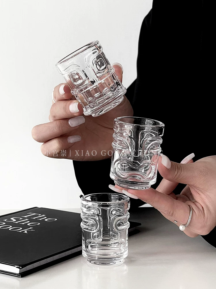 Ly rượu mini tiki, ly hình viên đạn, ly tiki sáng tạo, ly shot cocktail, ly uống rượu, ly rượu mạnh