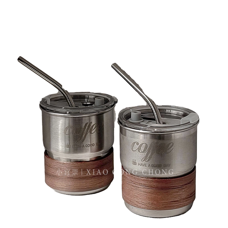 Ly cà phê, ly espresso, ly Americano đá, ly latte, ly sữa, ly nước uống bằng thép không gỉ 304 cao cấp, thiết kế độc đáo