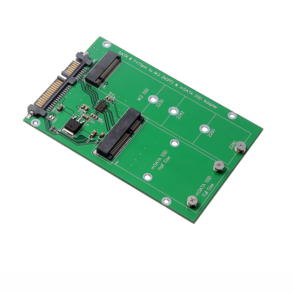 Miễn phí vận chuyển trên toàn quốc M.2 SSD MSATA SSD sang SATA3 laptop MSATA ổ cứng thể rắn adapter card
