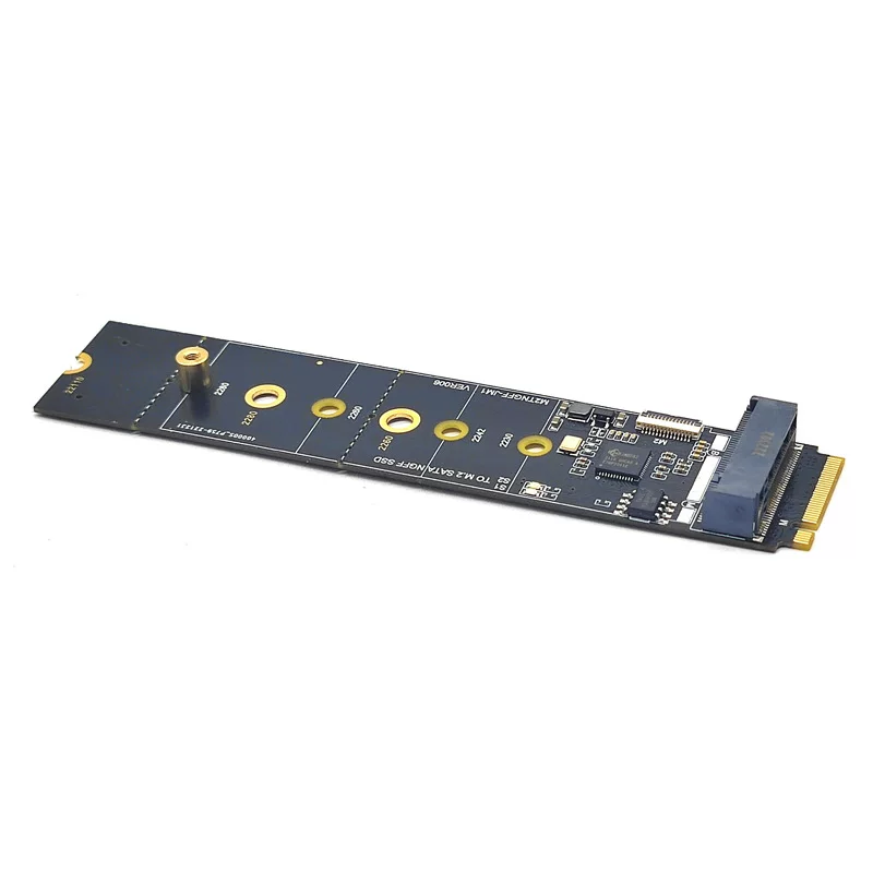 M.2 KEY-M NVME sang NGFF Giao thức SATA mở rộng cho thẻ chuyển đổi ổ cứng không cần trình điều khiển JMB582