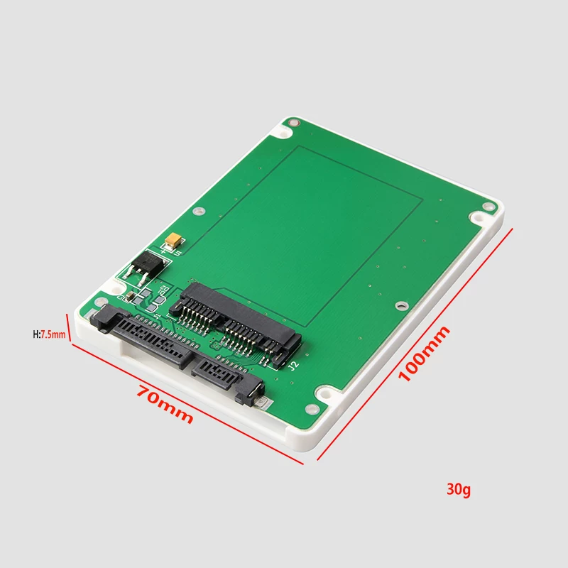 1.8inch MICRO SATA đến 2.5inch vỏ ổ cứng SATA 1.8inch cổng nối tiếp đến 2.5inch cổng nối tiếp