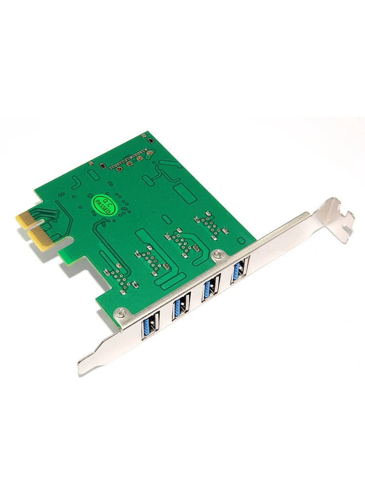 Thẻ mở rộng PCI-E sang USB3.0 Thẻ chuyển đổi PCIe 4 cổng USB3.0 Thẻ USB3.0 có giá đỡ nhỏ 2U nec