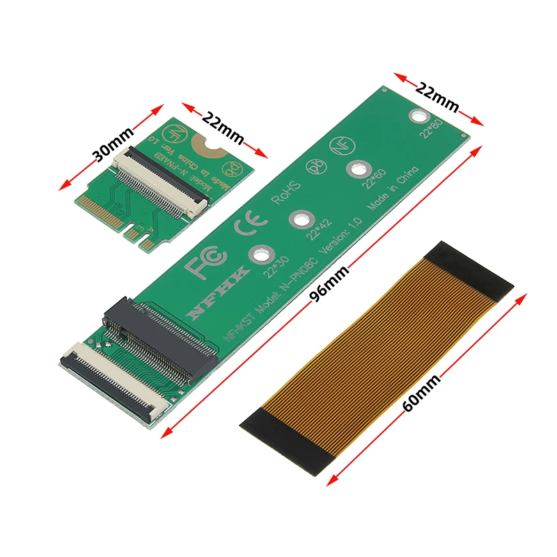M.2 KEY-A/E WIFI sang khe cắm mở rộng KEY-M sang thẻ chuyển đổi giao thức NVME cổng không dây sang chuyển đổi đĩa M.2