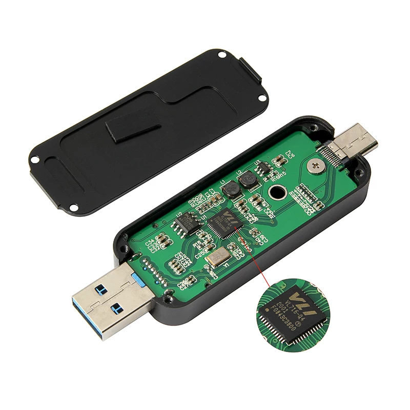 Vỏ ổ cứng USB3.0 sang NGFF M.2 Vỏ ổ cứng SSD USB3.0 sang M.2 Type-A Type-C
