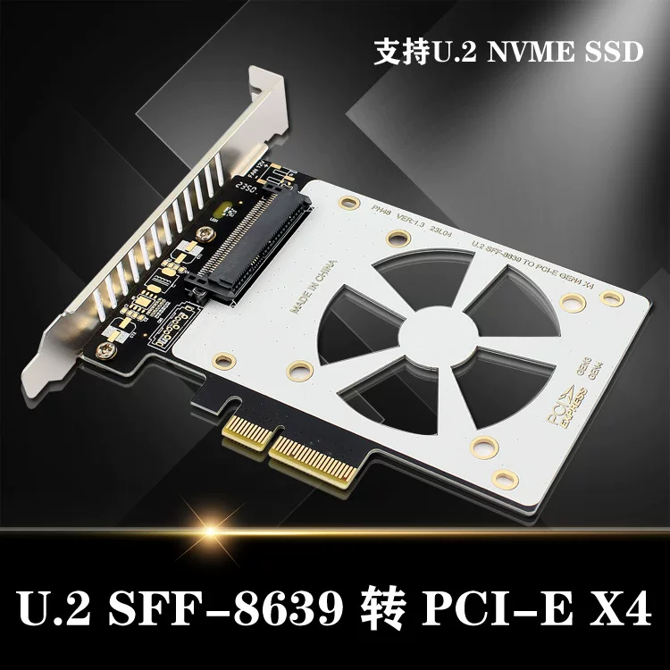 Ổ cứng U2 SFF-8639 sang thẻ chuyển đổi PCI-E X4-U.2 Ổ cứng thể rắn SSD SFF-8639 GEN4