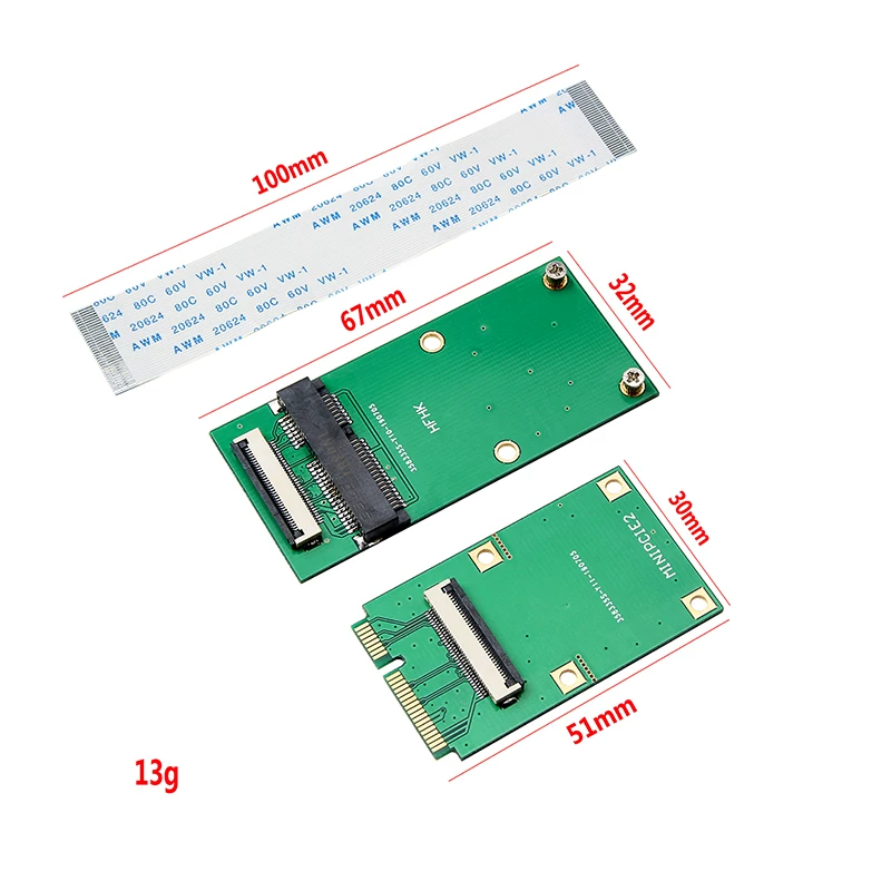 Cáp nối dài card mạng không dây miniPCI-E WiFi Cáp nối dài MSATA SSD SATA MINIPCI-E