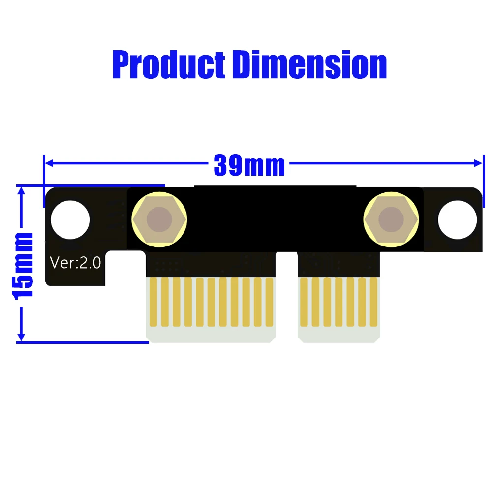 Cáp nối dài PCI-E 3.0 1X sang 1X cáp nối dài bộ chuyển đổi card đồ họa tốc độ đầy đủ ổn định 90 độ