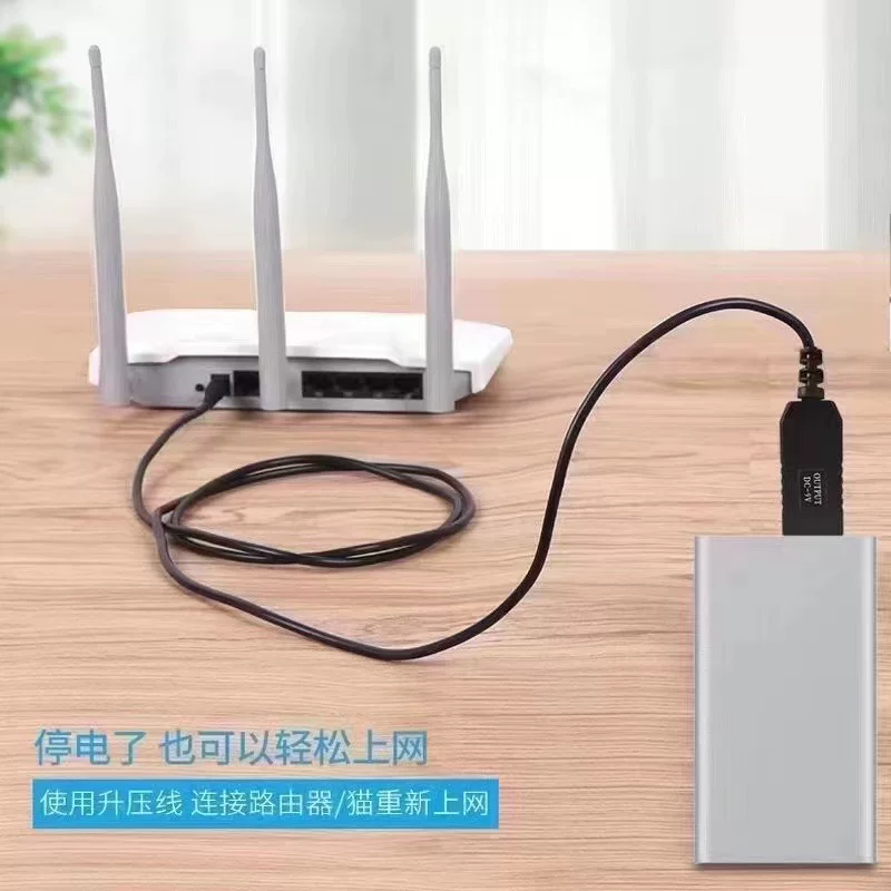 Cáp tăng áp USB cáp sạc 5V đến 9V12V3.5mm lỗ tròn cáp sạc iptv đầu thu kỹ thuật số cáp kết nối nguồn
