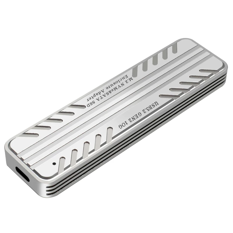 Vỏ ổ cứng di động M.2 NGFF hỗ trợ giao thức kép NVMe/SATA 10Gbps, bộ điều khiển chính RTL9210B