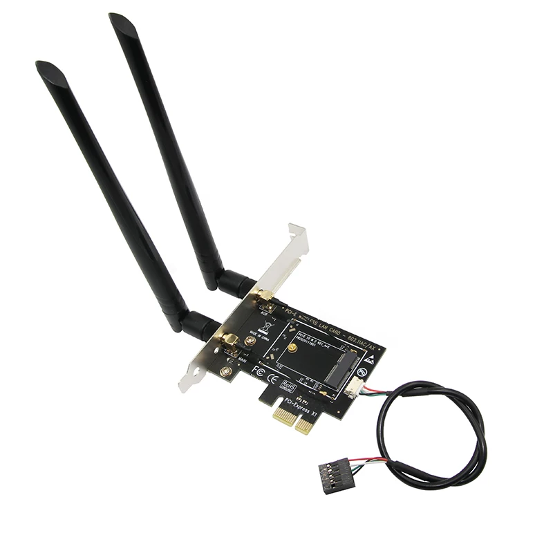 Bộ chuyển đổi card mạng không dây PCI-E sang NGFF M.2 WIFI Bluetooth KEY A-E Thẻ mở rộng card mạng Bluetooth