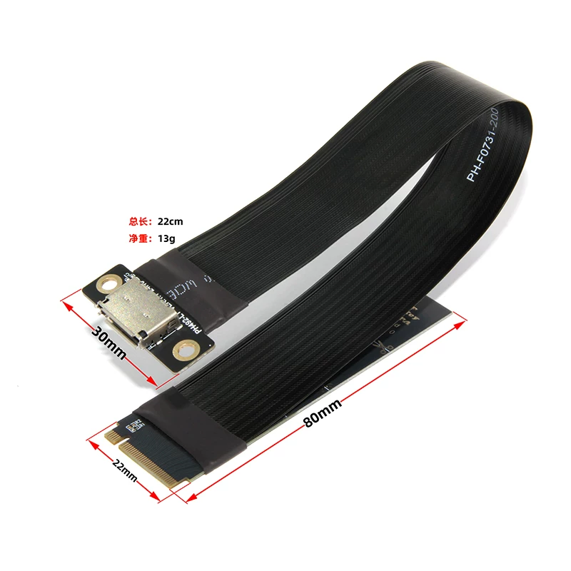 Cáp chuyển đổi NVMe M.2 sang Oculink SFF-8611 SFF-8612 cái PCIe 4.0