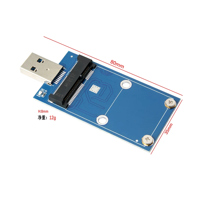 Thẻ chuyển đổi USB 3.0 sang mSATA SSD Ổ cứng thể rắn mSATA sang thẻ chuyển đổi USB 3.0