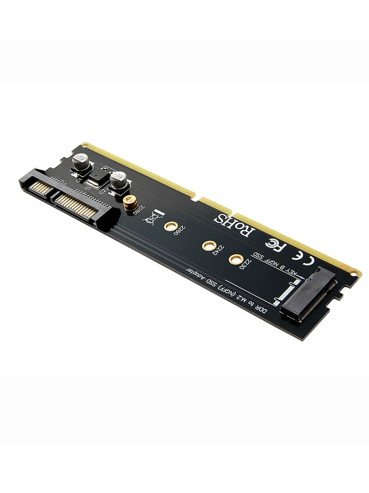 Bộ chuyển đổi cố định khe cắm thẻ nhớ DDR sang M.2 NGFF B-Key sang SATA3.0, tương thích với DDR2, DDR3, DDR4